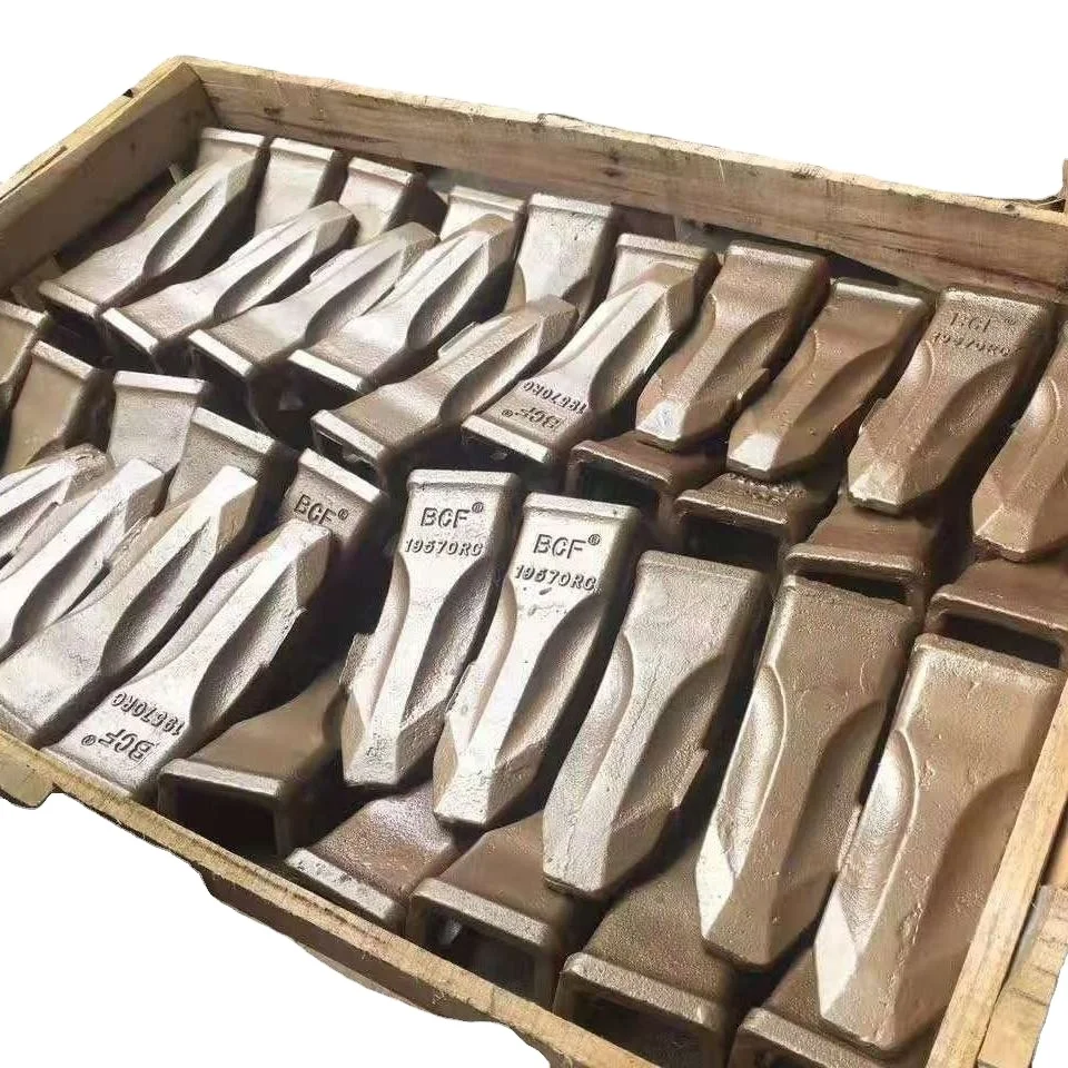Excavator Bucket Tooth CASTING  IU3302 IU3352 IU3552 19570 PC60 9W8452 Adaptor And Stiff Forged Bucket Teeth Used for excavator