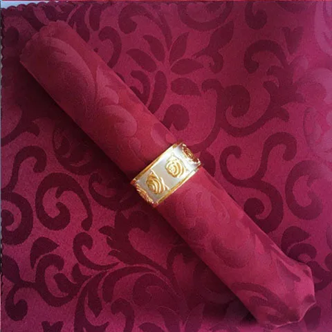 Wholesale Custom White Polyester Hotel Wedding Napkins Table Napkin Placemat Coaster Decoration Napkins