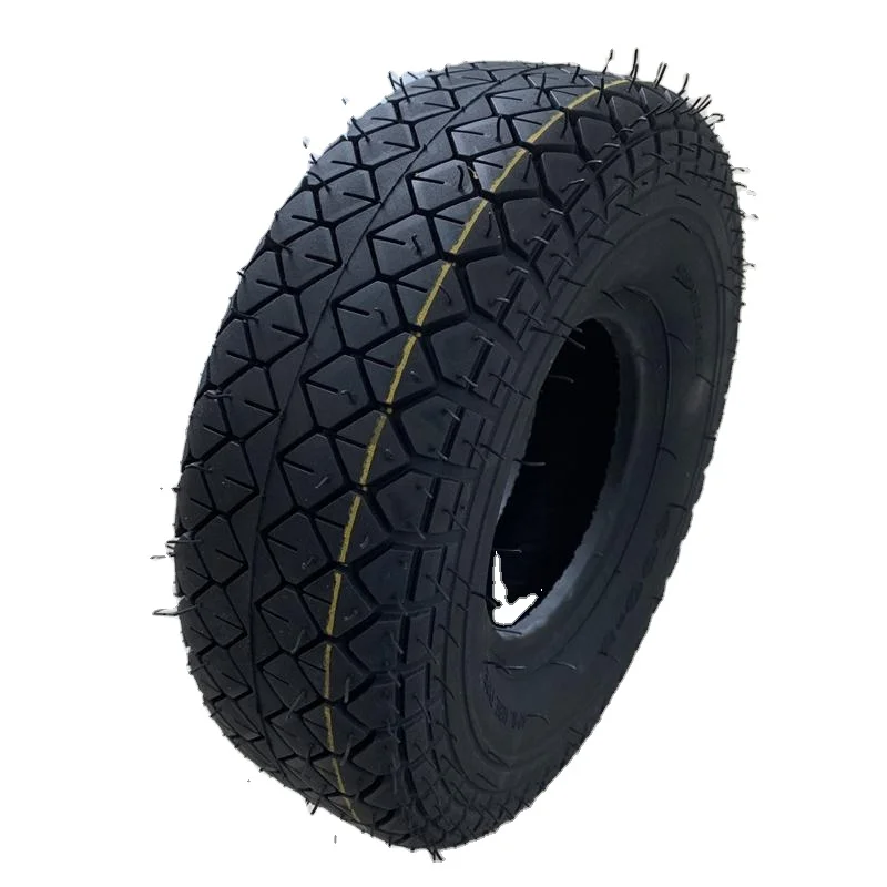 
4.00-5 Diamond Tread Foamed-Filled Tubeless Black Tire 4 wheels electric mobility scooter tyres 