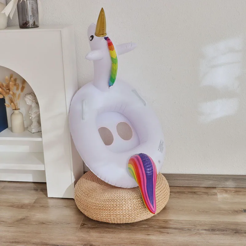 Hot selling Inflatable unicorn child baby Swim Float Seat