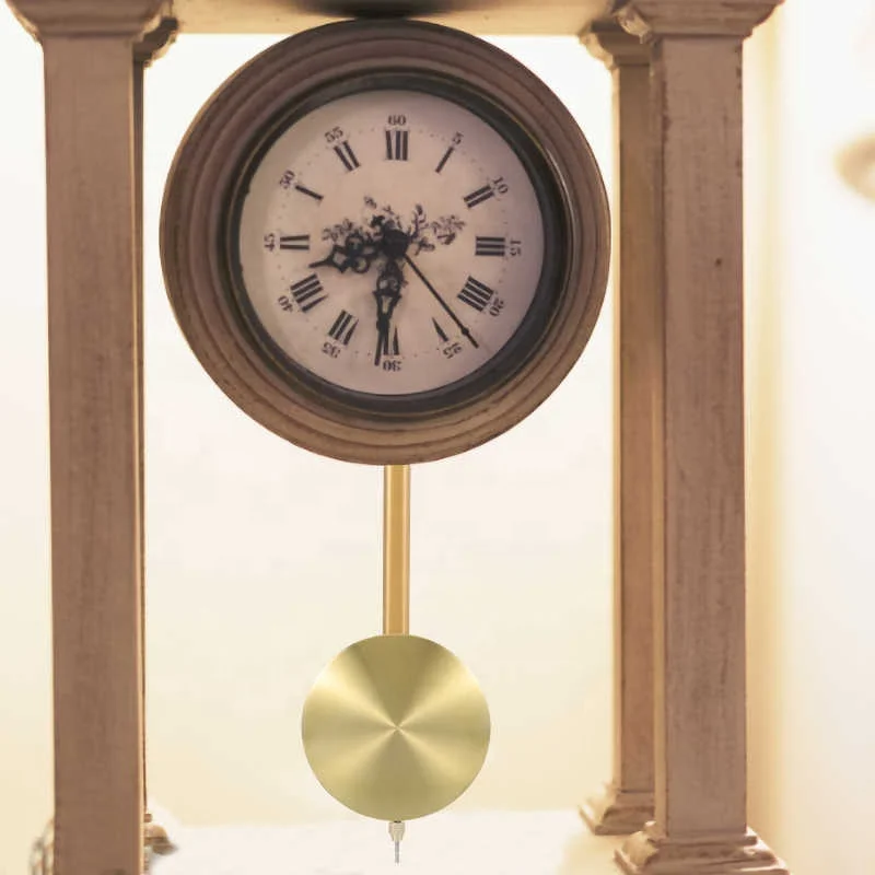 Mechanical clock accessories old-fashioned clockwork metal pendulum vertical clock table clock