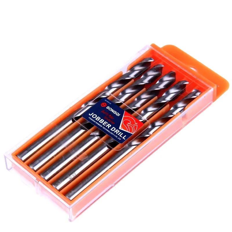 SONGQI металлические сверла HSS M2 полностью Заземленный прямой хвостовик спиральное сверло для сверления металла из нержавеющей стали