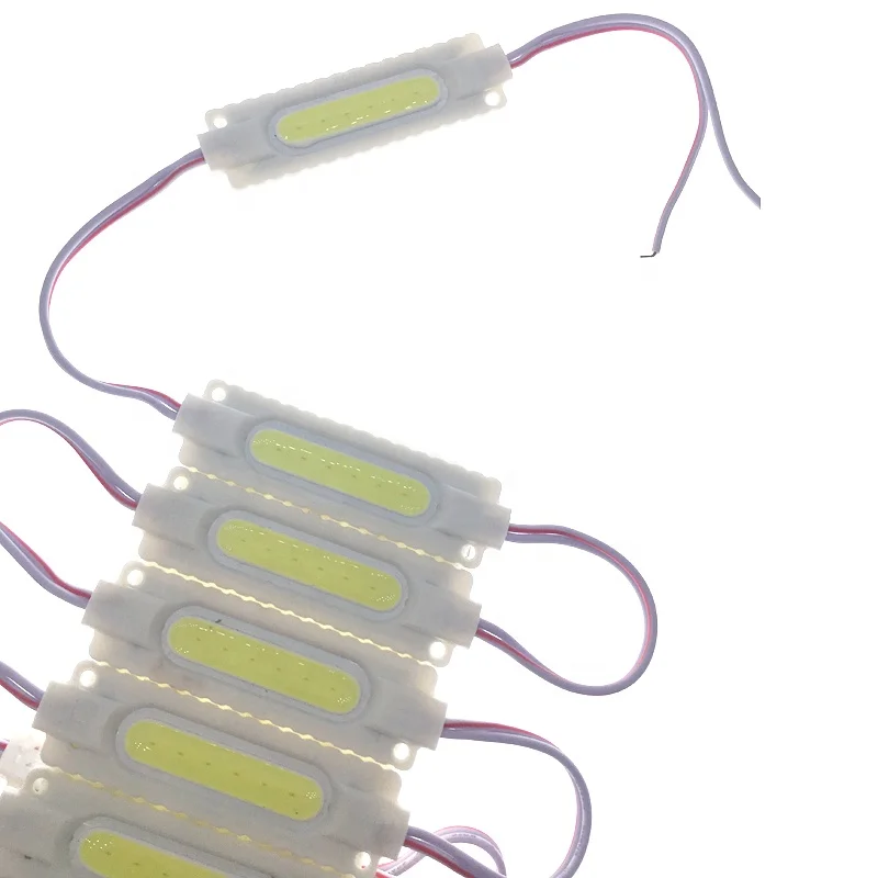 High quality cold while 12v 2w IP67 injection cob led modul for Advertising Signs cob modules
