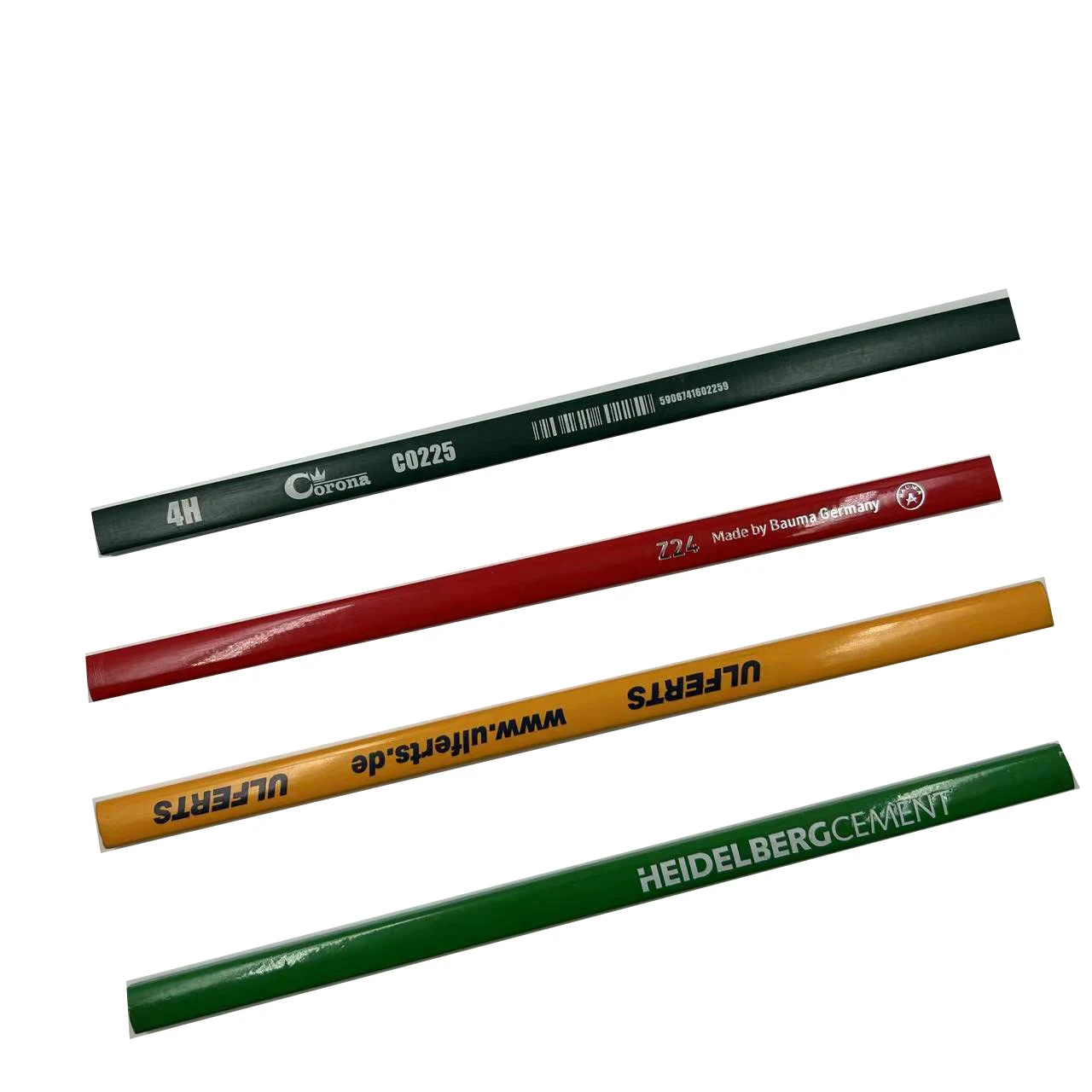 HB 4H Customized Logo Promotional Pencil Natural Wood Construction Builders Carpenter with Round Oval Octagonal-Standard Pencils