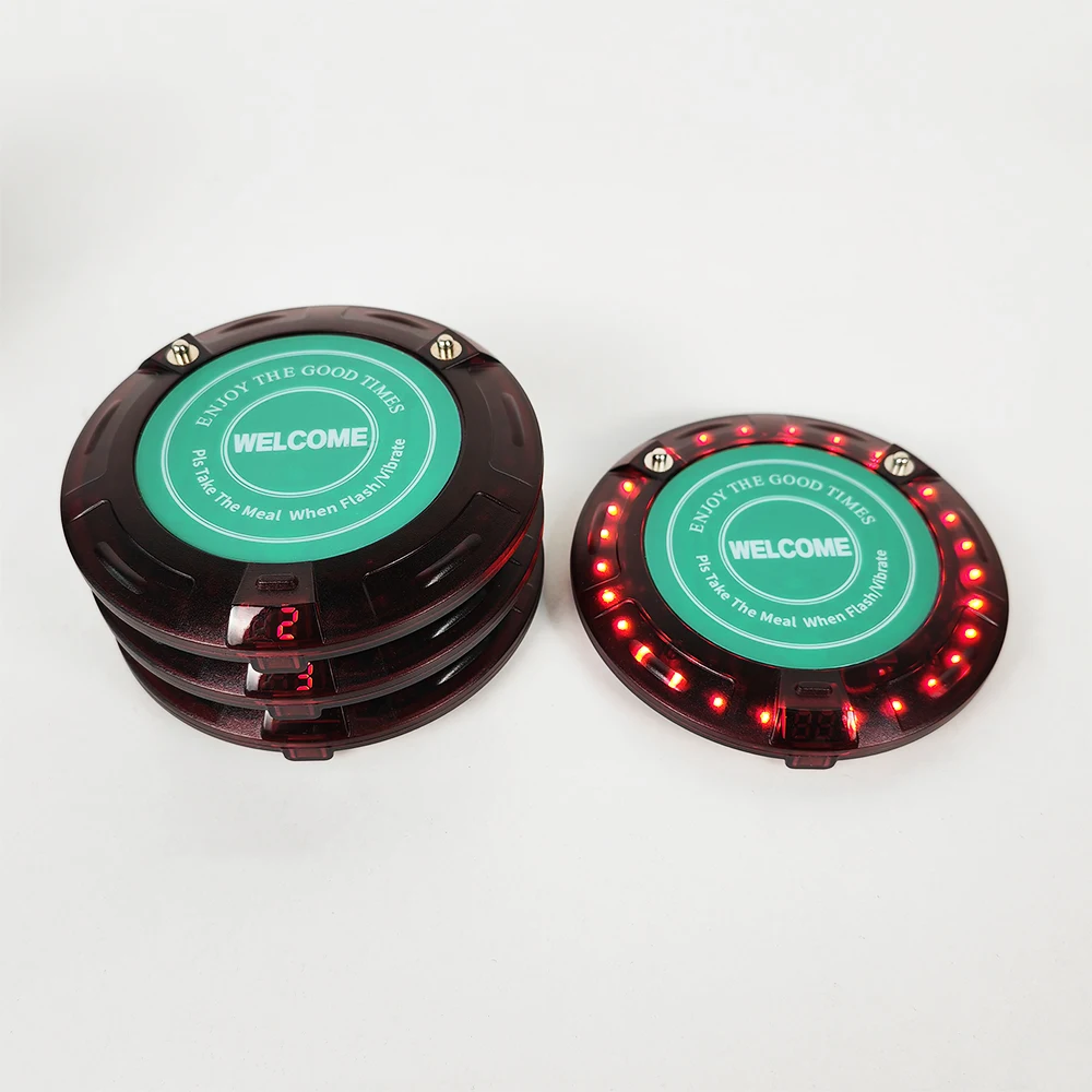 Jiantao Waterproof Wireless Calling System  Vibration Buzzer Pager For Restaurant Cafe Shop