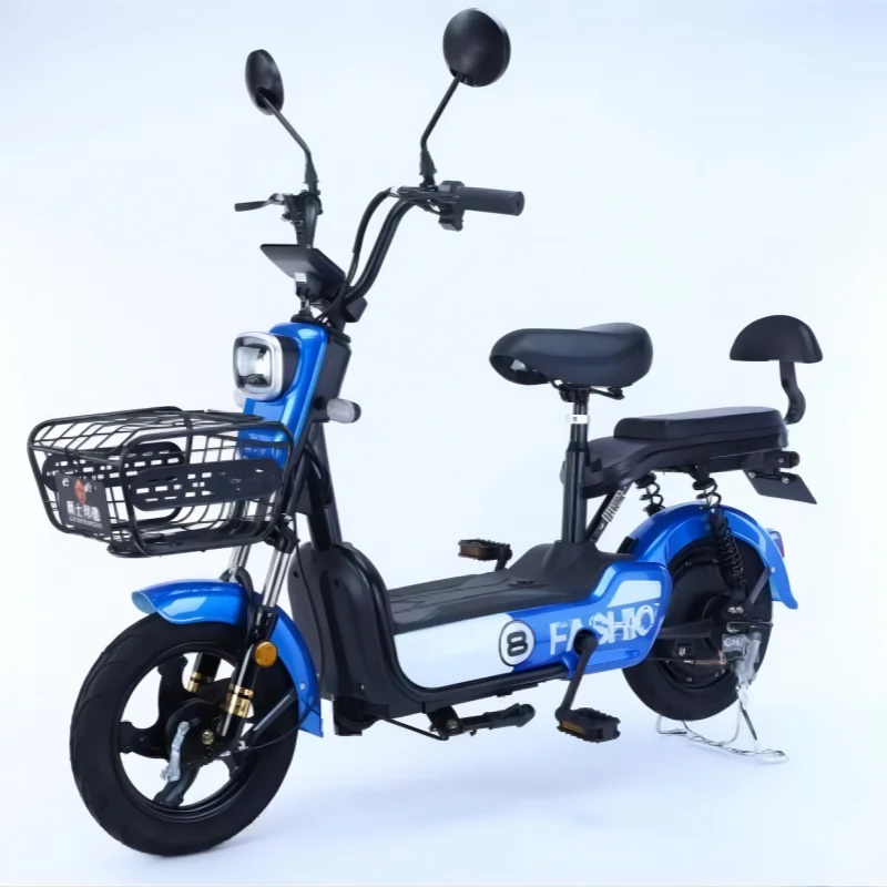 Factory Direct Sales Export Small Electric City Bike 350W Electric Scooter Bike 48V 500w Girl 2 Wheels Moped Scooter for Adults