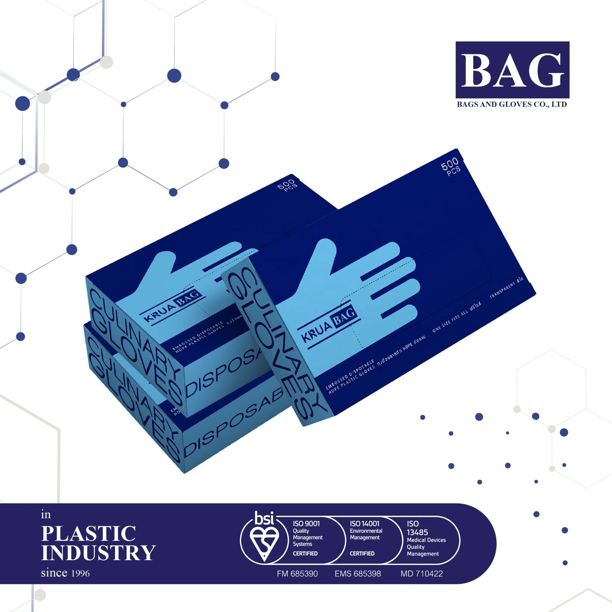 
One time used household embossed hdpe gloves 