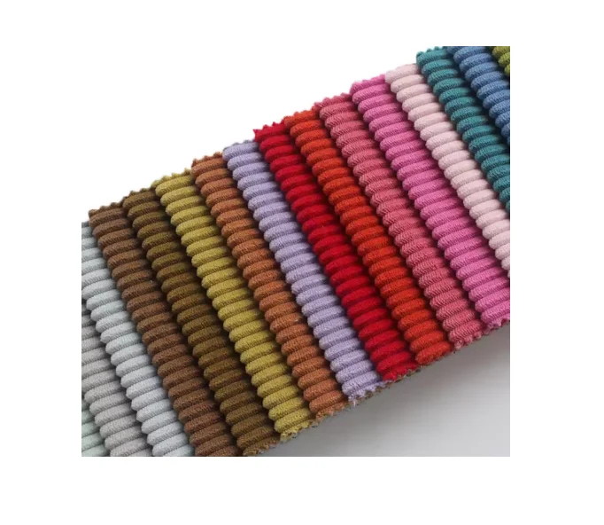 Home Decor 100% Polyester waterproof velvet Corduroy sofa fabric Soft velvet corduroy sofa interior fabric
