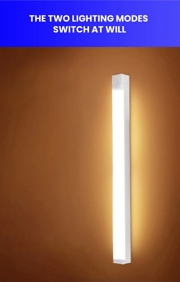 Factory Motion Sensor Mini Smart Battery Operated Adhesive Sticker LED Under Cabinet Light Battery
