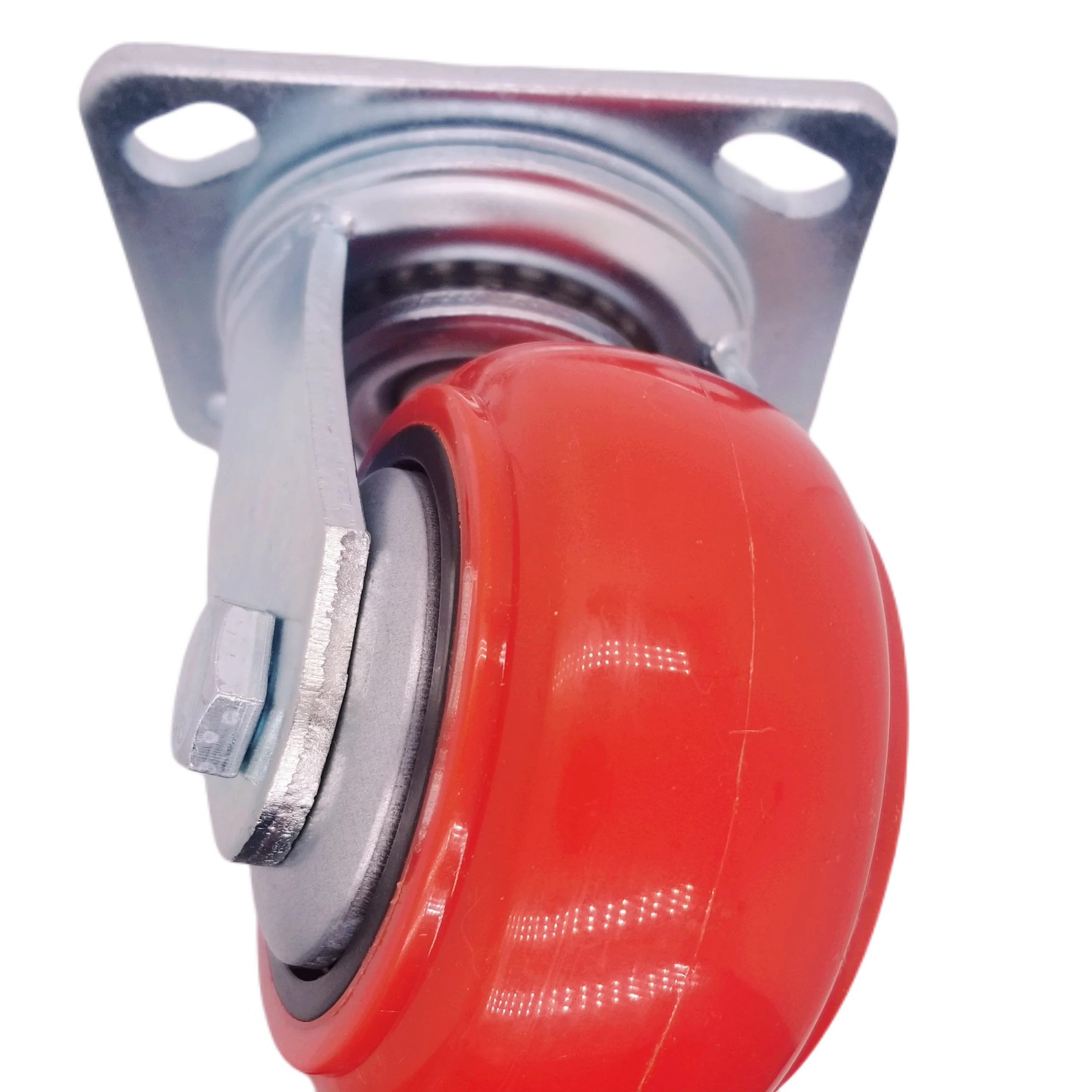 High-inquiry Products Waterproof Plate Swivel 6 Inch Load 350kg PVC PU Medical Cart Heavy Duty Caster