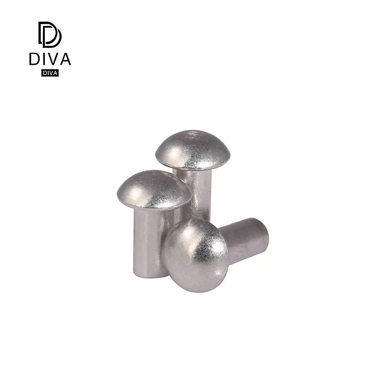 
solid rivet m4 Cold heading forming Wire drawing Flat head solid rivet 