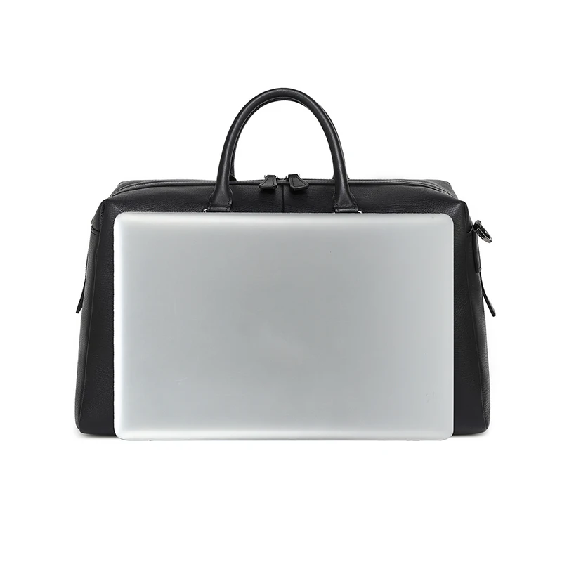 Guangzhou bsci manufacturer customized top grade men genuine leather duffel bag