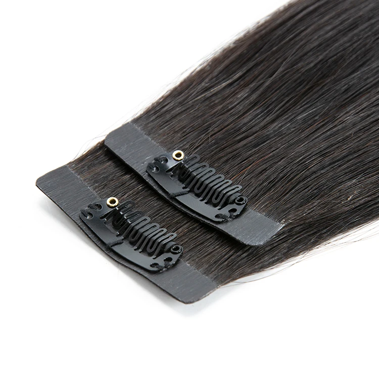 Wholesale  Europe Russian Clip In Human Hair Extensions Virgin Remy Seamless Clip In Hair Extensions