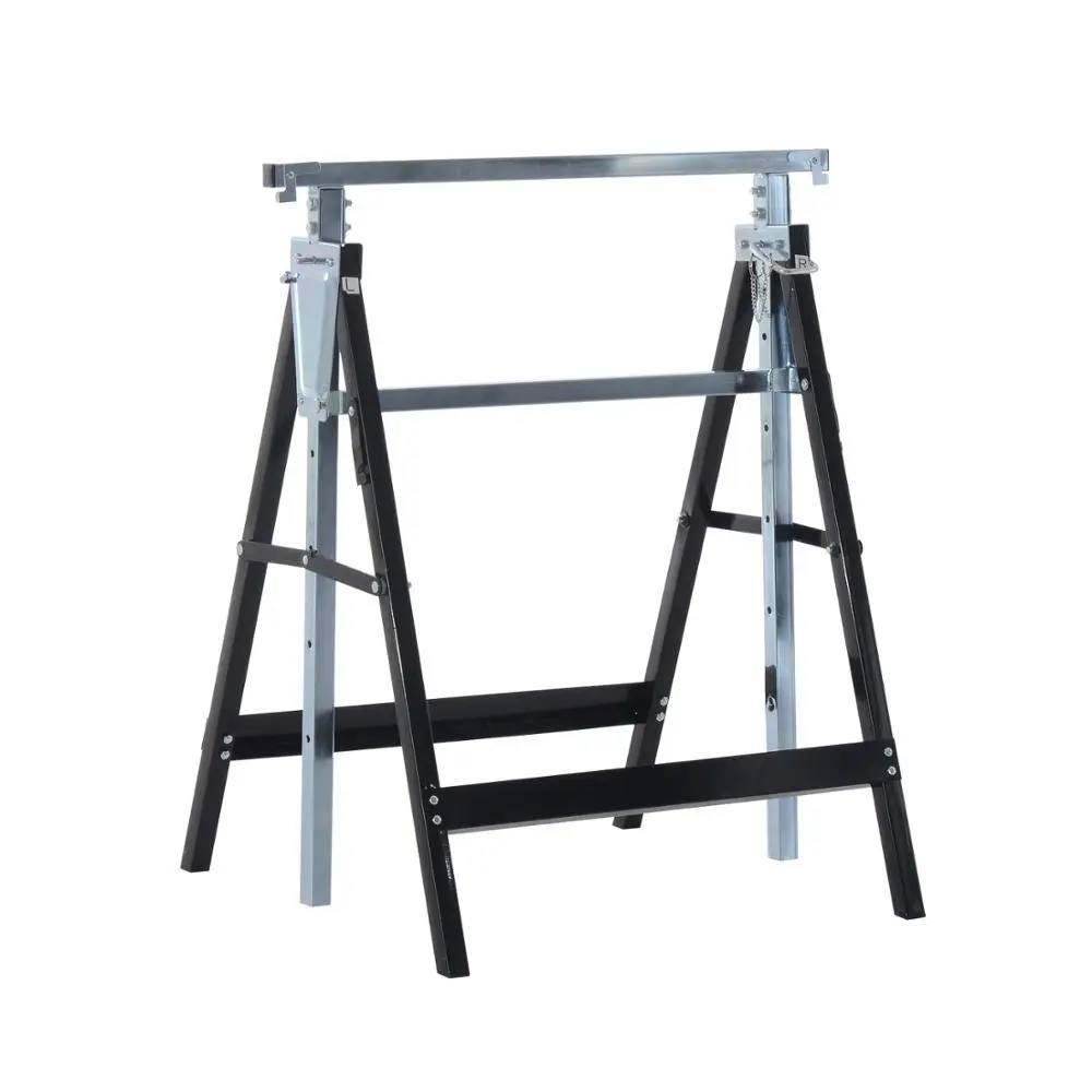 1300lb x2 twin pair Metal Folding Saw Horse Trestle