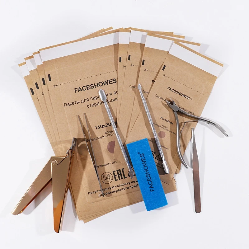 KM Personalised Ecofriendly Recycled High Temperature Sterilization Bag Kraft Paper Pouch for Sterilization