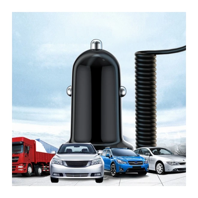 New designs Mobile Phone car charger with cables, OEM custom 3in1 fast charging 15W chargre for car