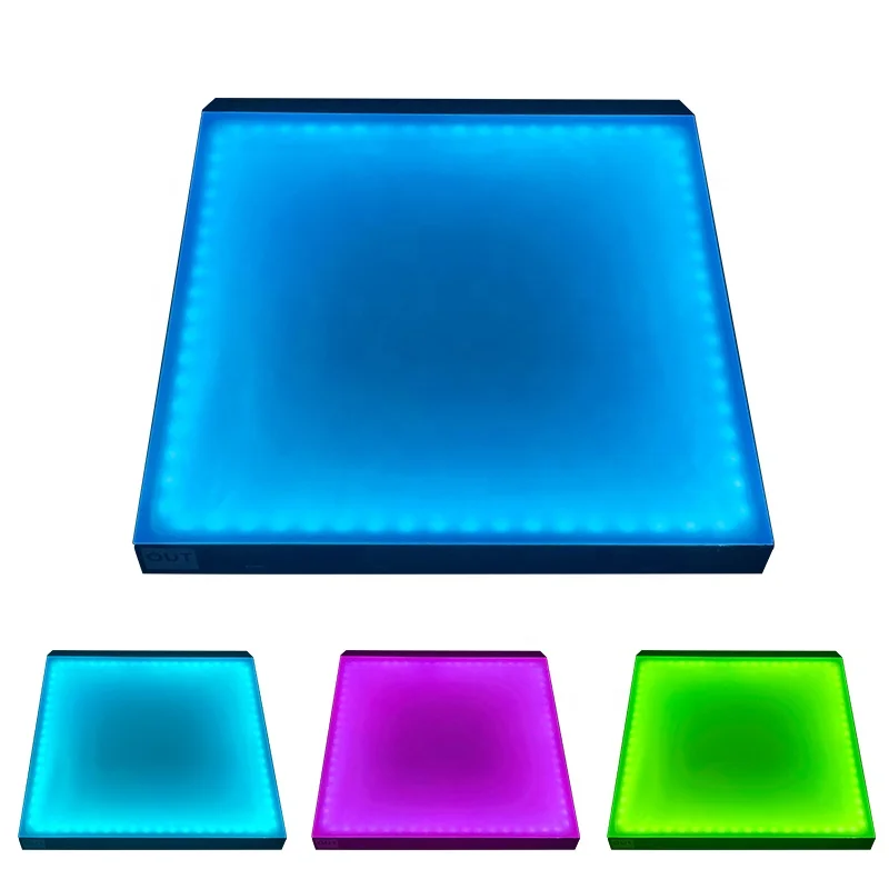 Colorful Provide A Set Of Solutions For Matt Color Changing Sound Control Led Dance Floor 60x60cm  For Party Wedding Club