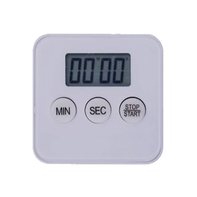 Creative Design Round LCD Display Digital Timer Electrical Kitchen Alarm Timer