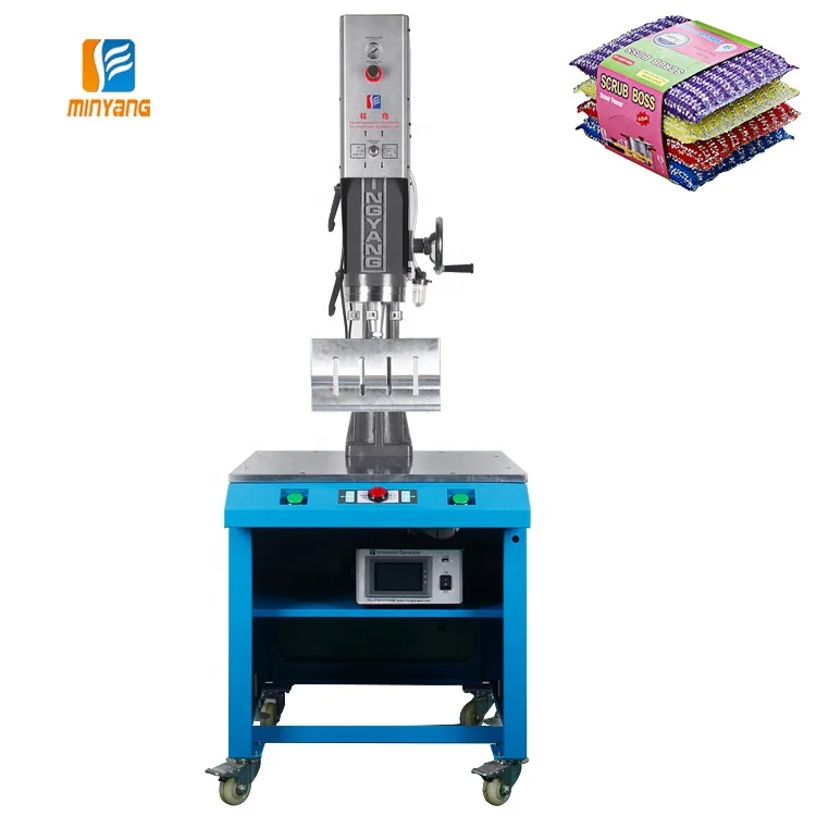 Direct factory ultrasonic plastic welding equipment for welding kitchen cloth scouring pad weld kitchen sponge