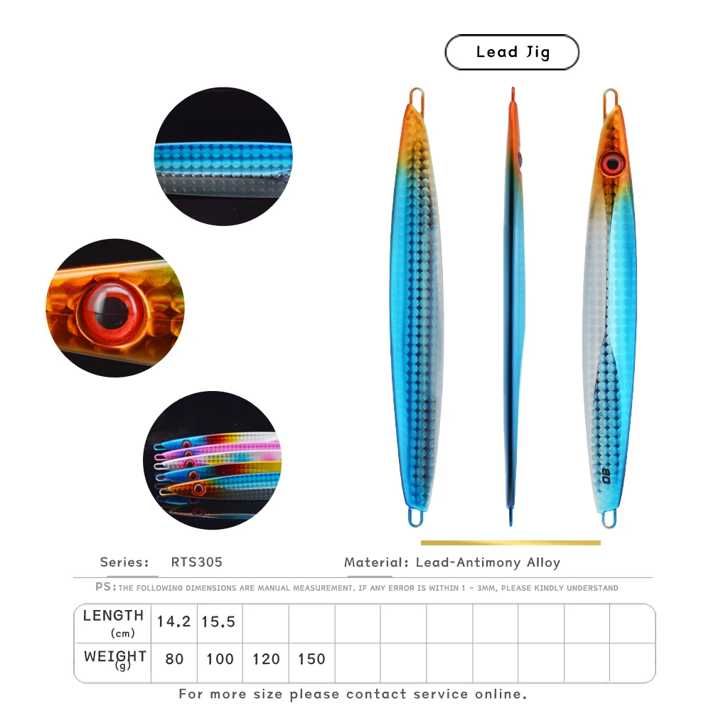 JIGGINGSOUL-OEM305-100g speed Fishing Metal jig Saltwater Fishing Lures Vertical Jigging Lures sea fishing  jig bait sardine