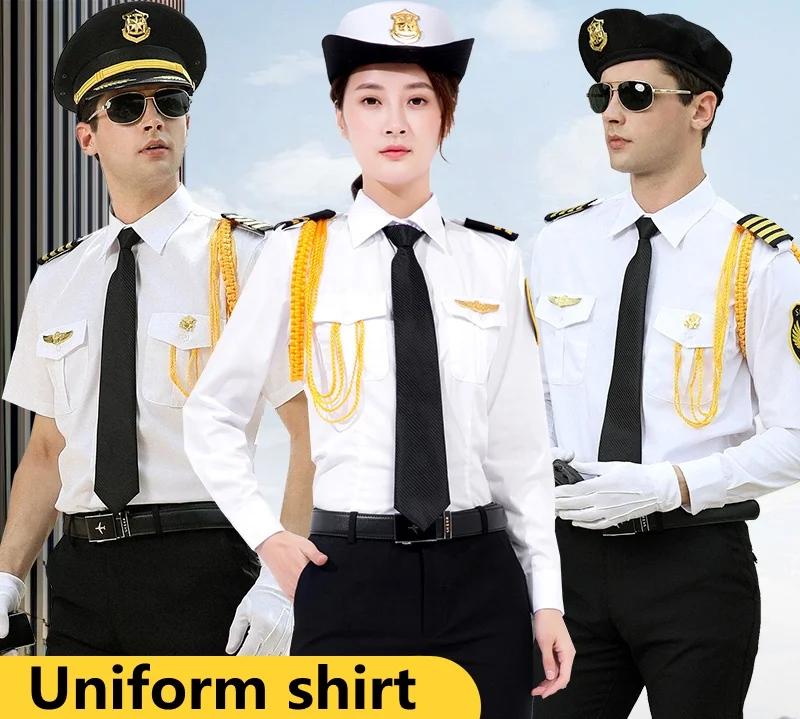 Factory Supply OEM Custom Unisex Black Security Guard Officer Dress US Uniforms