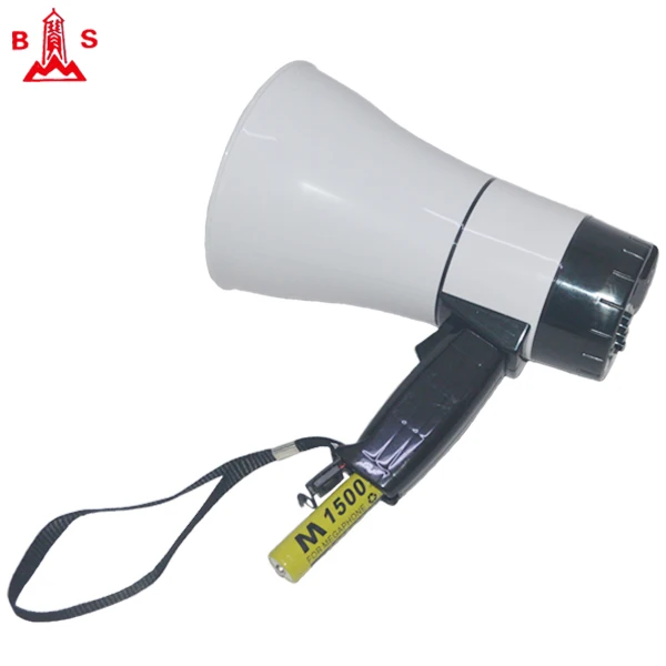 rechargeable recording speaker USB megaphone battery in the handle megaphone