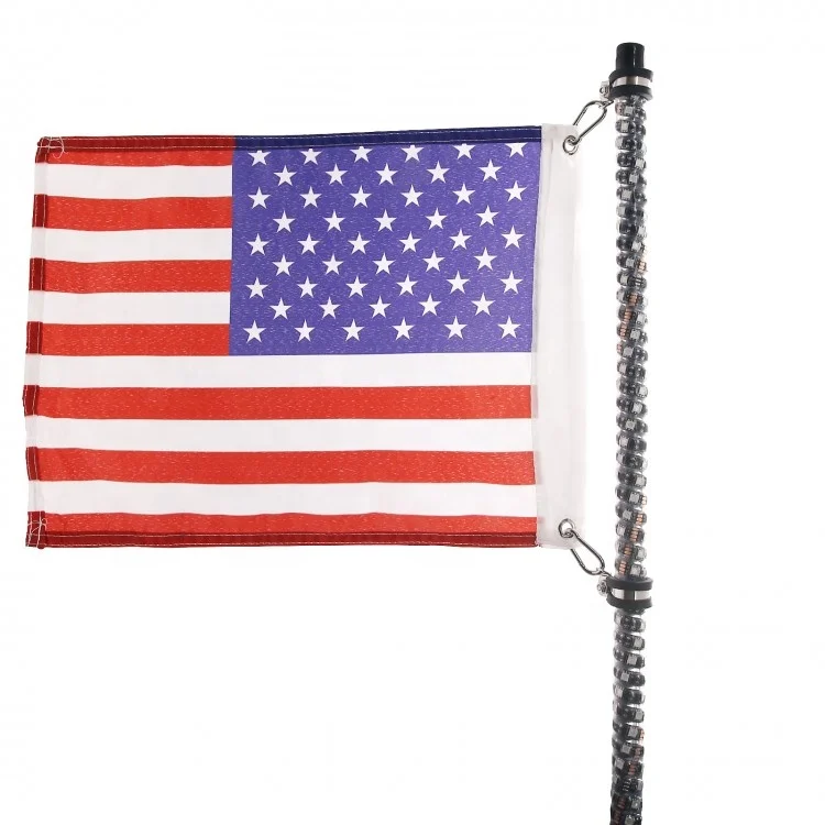 Chasing Color Lighted Antenna LED Whip Light Flag With Quick Release Mount For ATV UTV Polaris RZR 4 Wheeler Buggy Can am