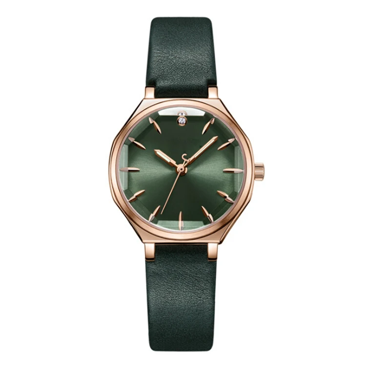 China Wholesale Fashion Beautiful Leather Chain Dress Women Wrist Watch Decorative Ladies Watch