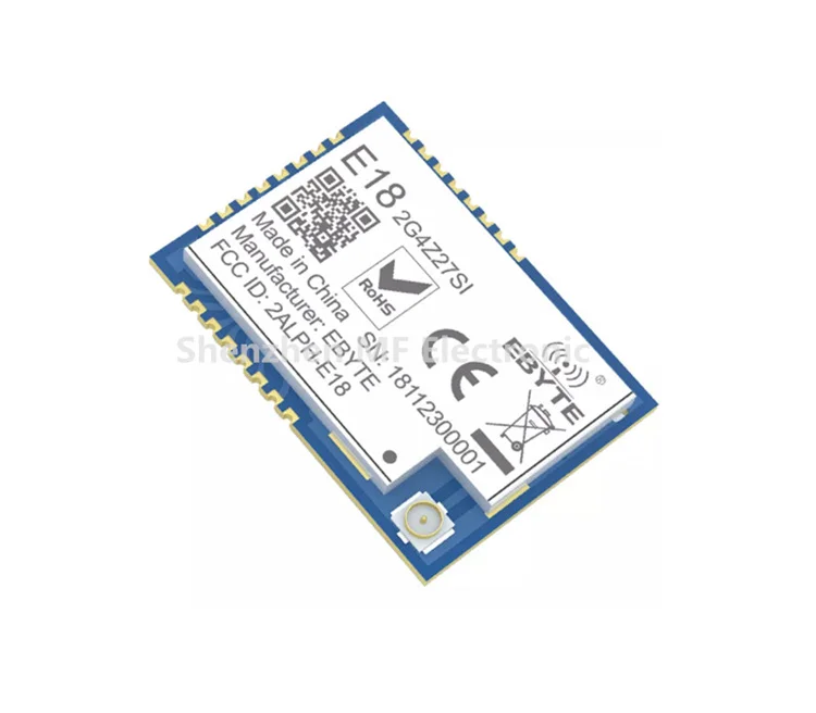 Original ZigBee Wireless Module CC2530 E18-2G4Z27SI 2.4GHz SMD IPEX I/O 27dBm 2.5km Long Distance For Io Smart Farm