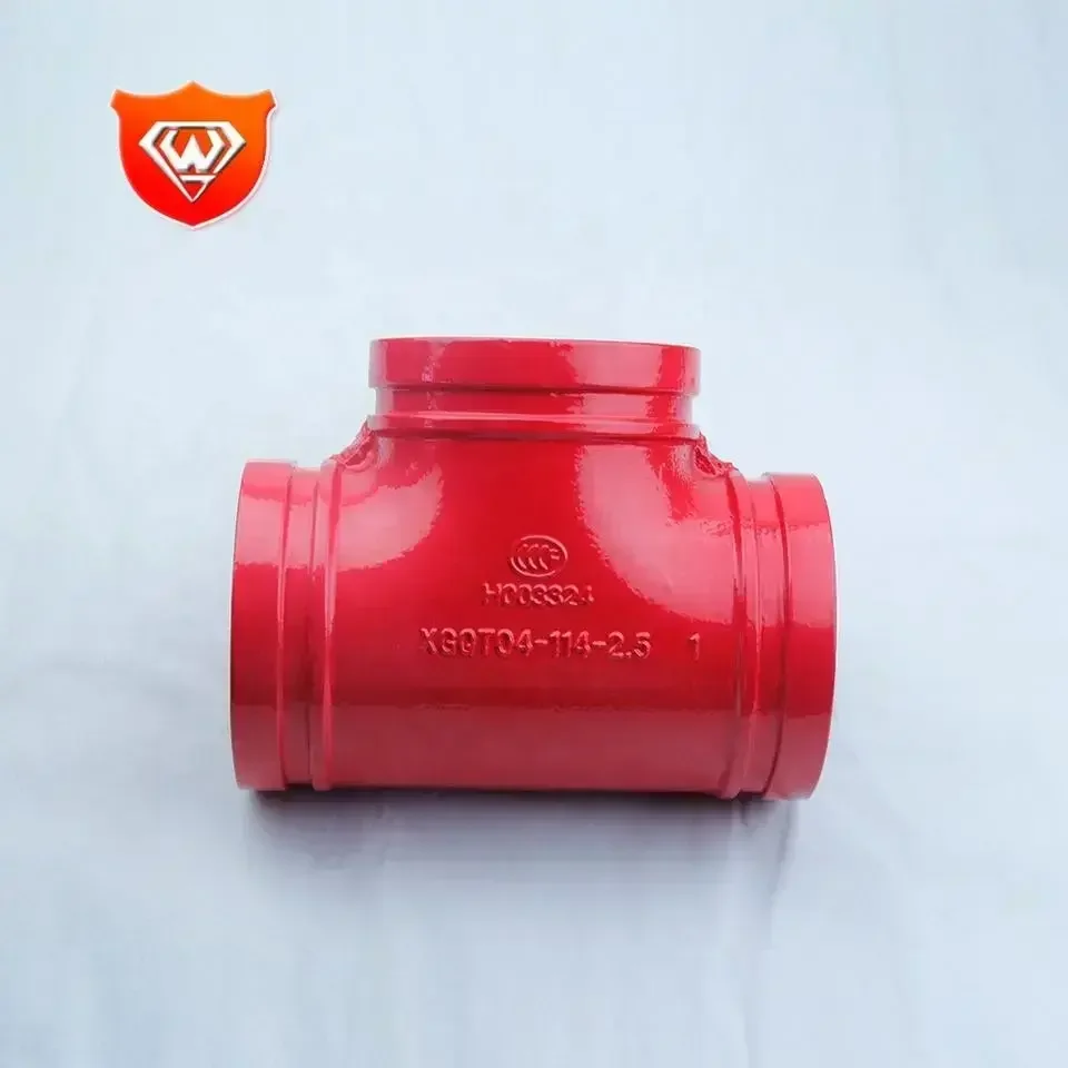 FM Approved China Rigid Ductile Iron Grooved Coupling And Fittings