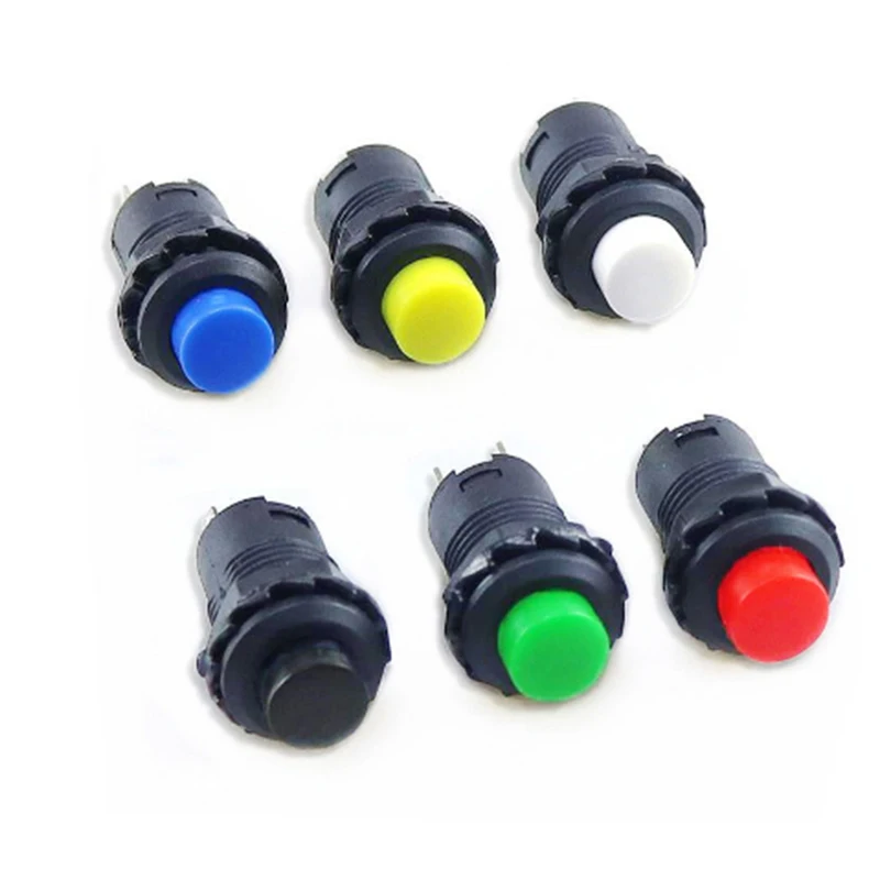 Self locking button DS-228 DS228 12mm Lock Latching OFF- ON Push Button Switch maintained pushbutton switches