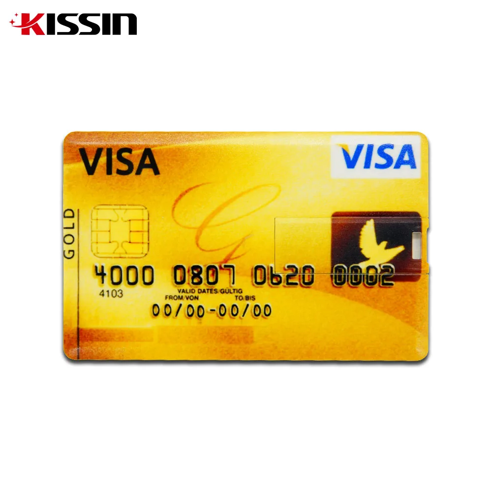 Wholesale Plastic Credit Card Type 4GB 8GB 16GB 32GB USB Flash Drives Business Card USB Stick