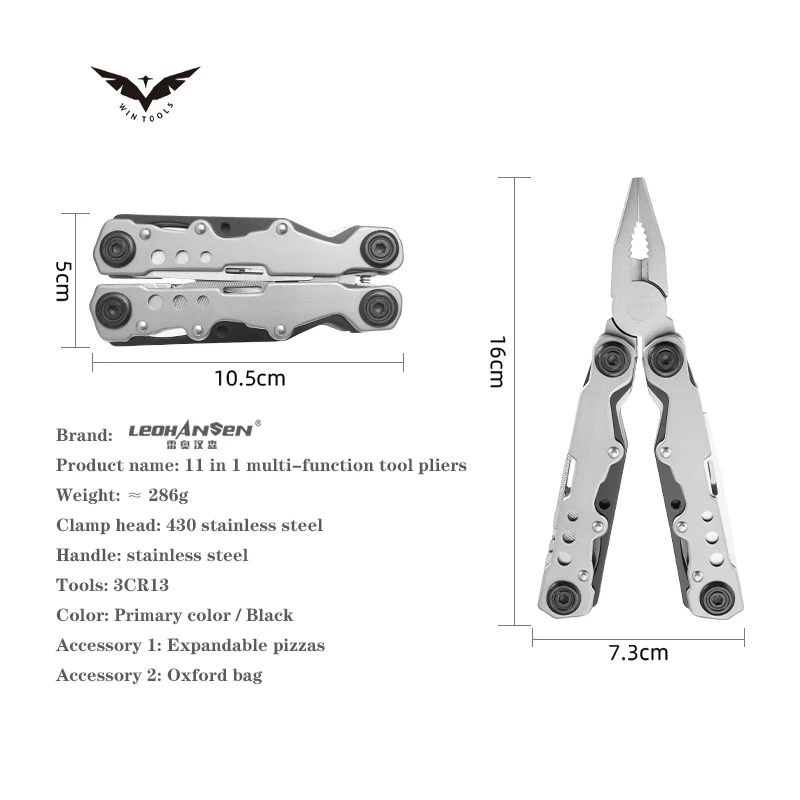 Survival Multi tool Pocket Folding combination plier Outdoor  Multifunctional Pliers for Camping, Hiking, Hunting, Fishing