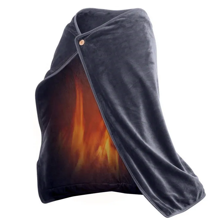 Machine Washable Heated Blanket Throw Blanket for Couch with 3 Heating Levels Soft Fleece Blanket