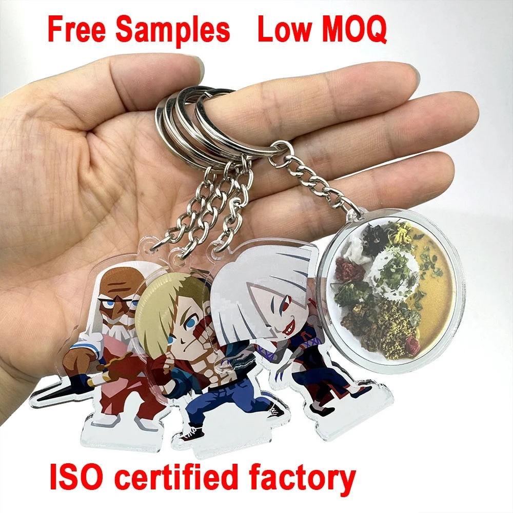 Customizable Engravable Natural Wooden Keychain PVC Plastic Wood Keyring Blank with Stainless Steel Heart Souvenir