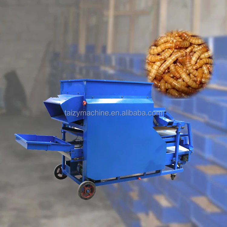 farm breeding needed mealworm sorting machine big small larva dead worm sand sorting machine