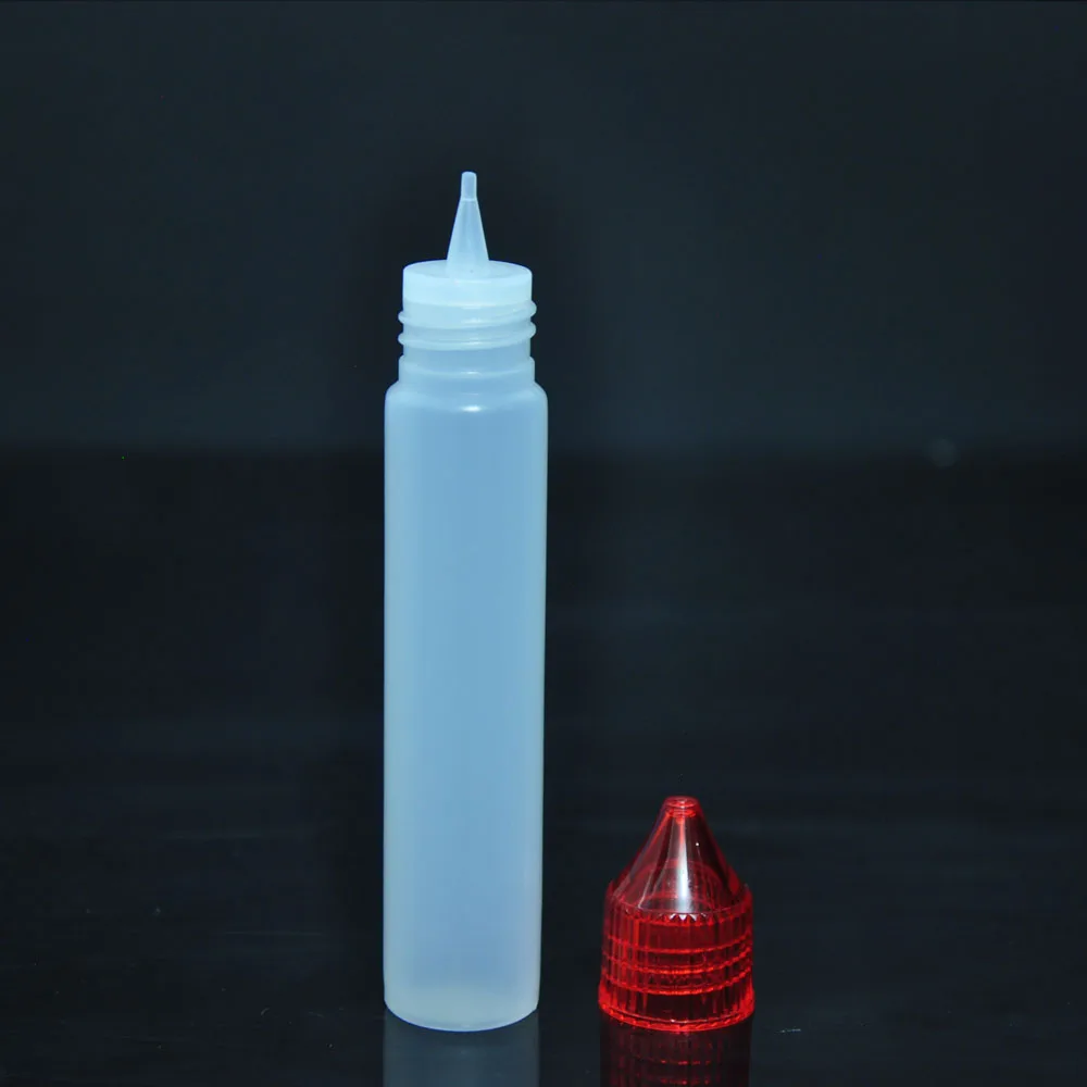 Pen Shape Squeeze Dropper Bottle 15ml 30ml 50ml Empty Pe Plastic Bottle With Screw Cap And Long Thin Tip