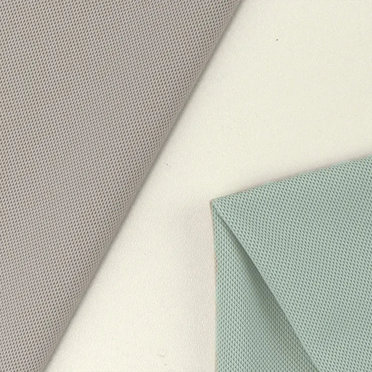 Easy care quick dry nylon spandex knitted warp jacquard pique fabric for polo shirt