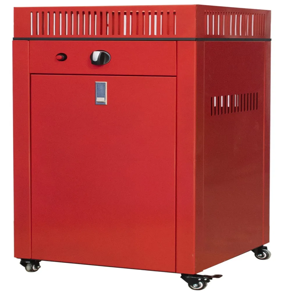 Stainless Steel Square Fire Pit Pan With Burner Assembled For Rattan Wicker Fire Pit Tables