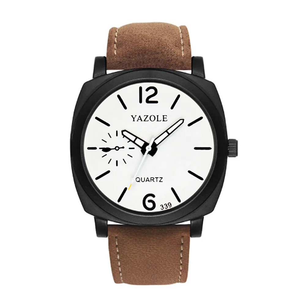 Yazole K 339 Unique Design Personality Square Shape Dial Luxury Watch Men