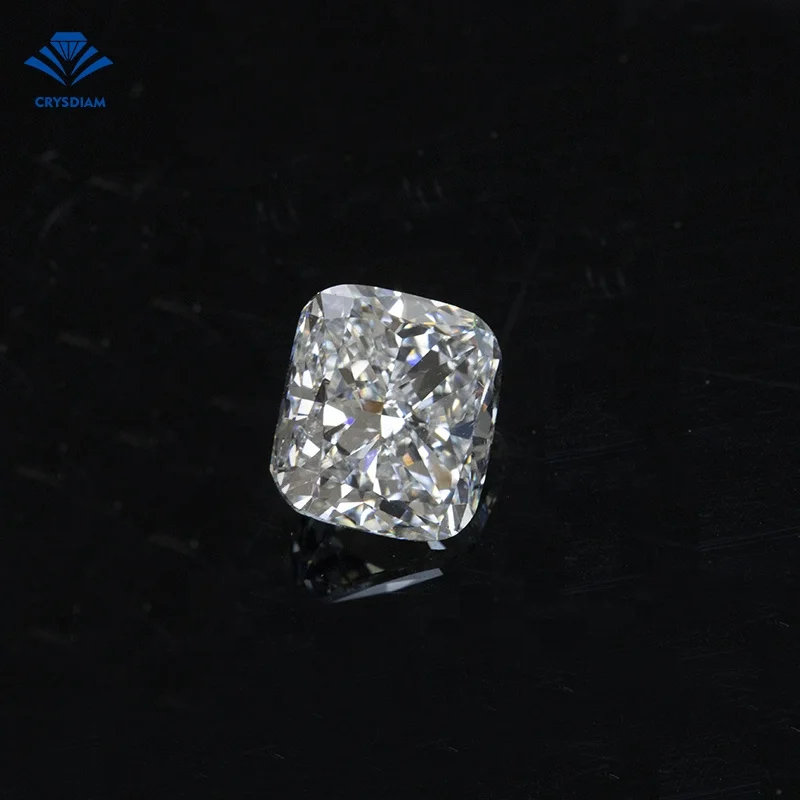 CRYSDIAM Cushion Cut VS2 cvd loose diamond lab grown cvd 0.3 0.9 diamond