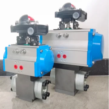 factory outlet ON/OFF pneumatic actuator valve 1' size single acting high pressure valve