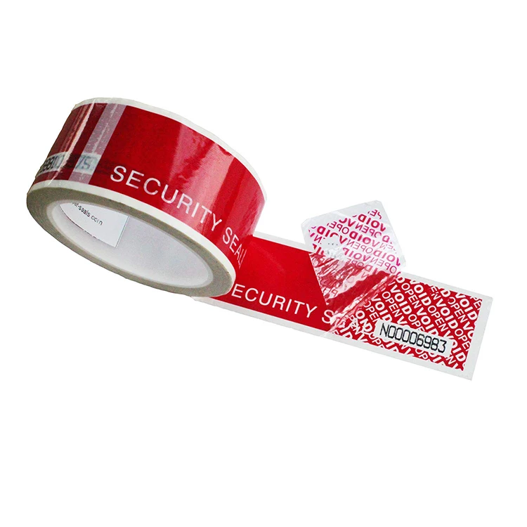 Wholesale Self Adhesive Red Tamper Evident Tape VOID Warranty Carton Sealing Security Tape