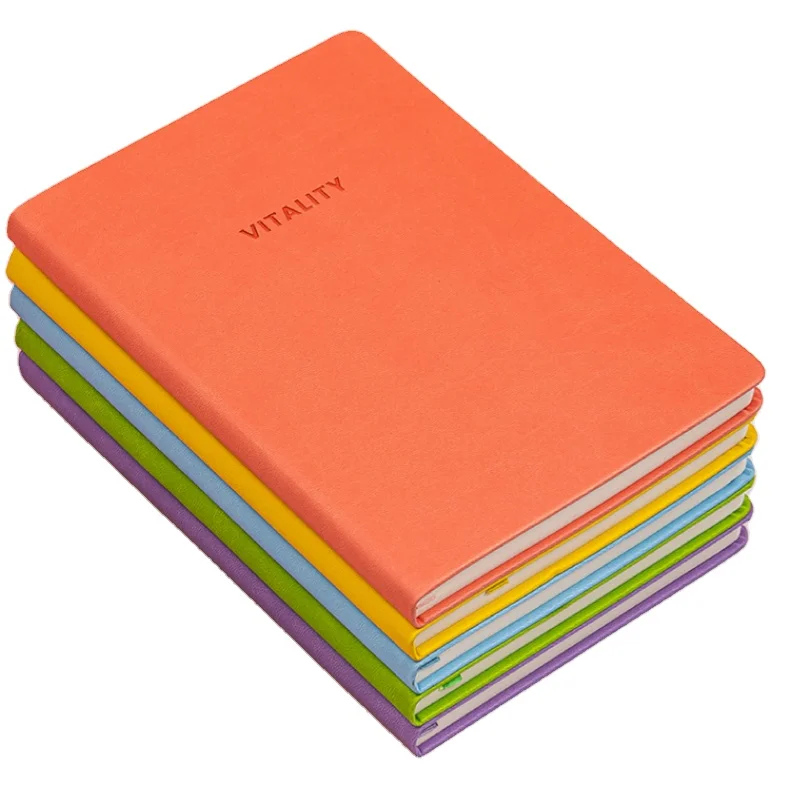 New Product A5 Macarons Color Thick Sewing Notebook Office School Simple Cute Journal