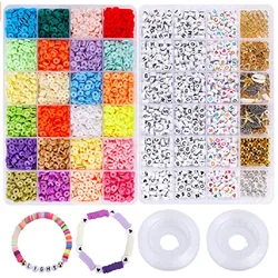 Wholesale Flat Round Polymer Clay Spacer Beads Seed 7000pcs Polymer Heishi Clay Beads DIY Bracelet Beaded Accessory