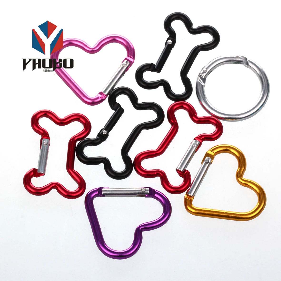 Fashion High Quality Metal Keychain Mouse Shaped Carabiner Promotional Gift