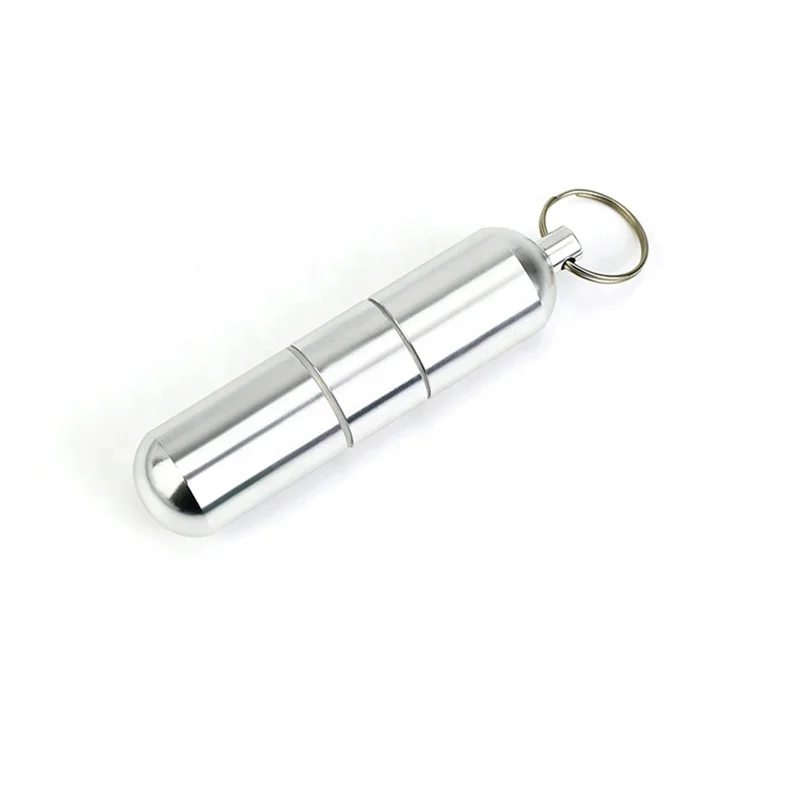 Портативный Алюминиевый металлический Карманный контейнер для таблеток