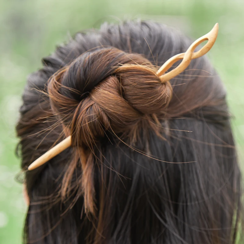 Rabbit hairpins custom hair clip chinese hairpins korean hairpin Customized wooden handicraft gifts Cheap Wholesale Hot Sale