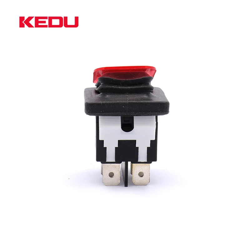 KEDU HY12-15 красного цвета 250V 16A IP65 ВКЛ/ВЫКЛ водонепроницаемый желобковый выключатель с TUV CE