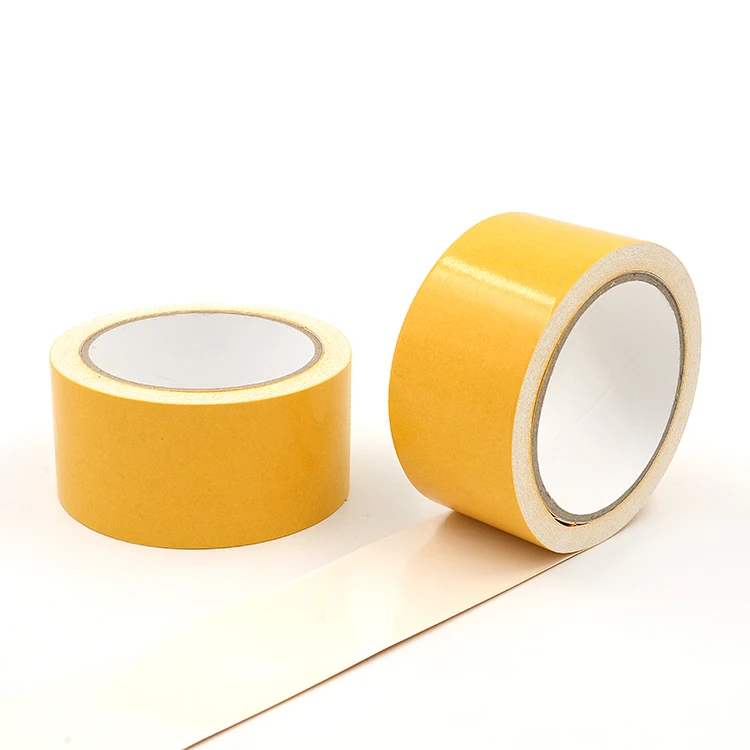 Waterproof Repair Hot Melt Double Sided Adhesive Fabric Yellow Exhibition Cloth Tape